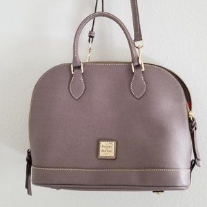 Dooney & Bourke Pebble Leather Zip Zip Satchel